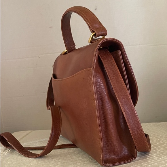 Vintage Anne Klein Brown Crossbody Leather Bag - Picture 4 of 9